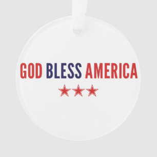 Gott segne Amerika Ornament