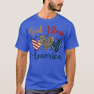 Gott segne Amerika Patriotisch 4. Juli Amerikanisc T-Shirt