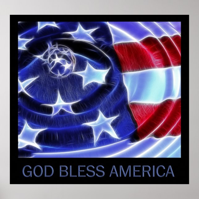 Gott segne Amerika Poster (Vorne)
