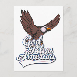 Gott segne Amerika Postkarte