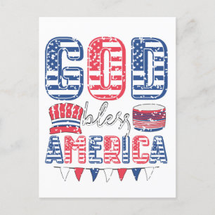 Gott segne Amerika Postkarte