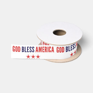Gott segne Amerika Satinband