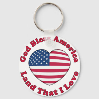 Gott segne Amerika Schlüsselanhänger