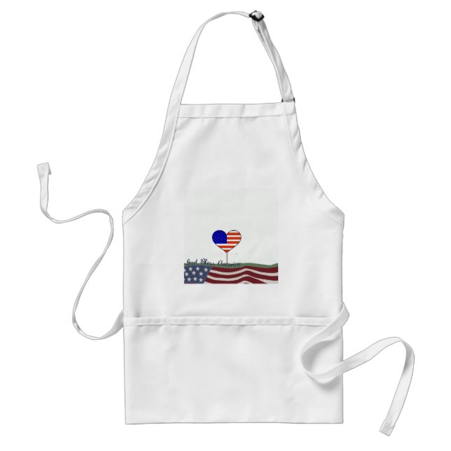 Gott segne Amerika Schürze (Vorne)