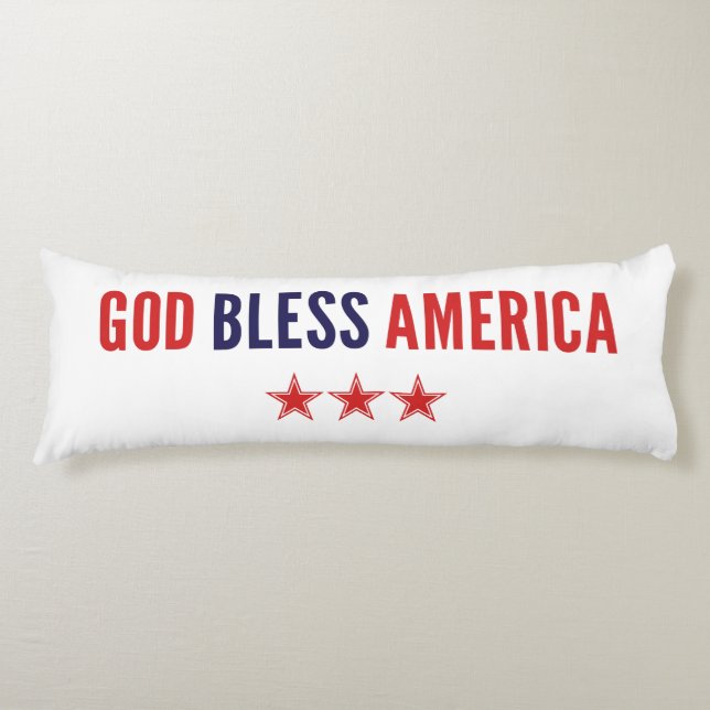 Gott segne Amerika Seitenschläferkissen (Vorderseite)