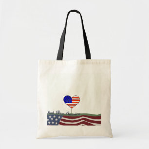 Gott segne Amerika-Tasche Tragetasche