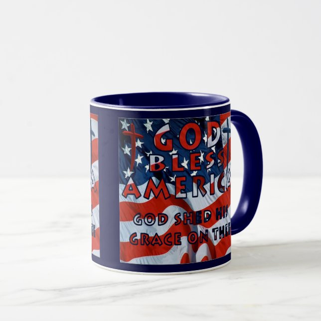 Gott segne Amerika Tasse (VorderseiteRechts)