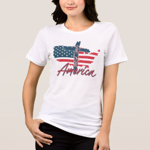 Gott segne Amerika Tri-Blend Shirt
