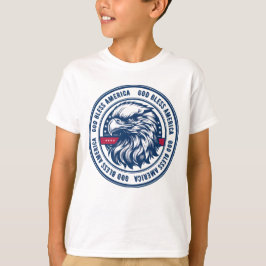 Gott segne Amerika, USA-Adler im Kreis T-Shirt