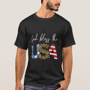 Gott segne Amerika USA Flagge 4. Juli Patriotic T-Shirt