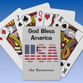 Gott segne Amerika USA Kundenservice Kartenspielen Spielkarten