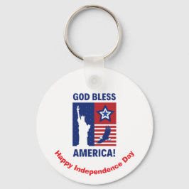 "Gott segne Amerika" Vaterländische Symbole Schlüsselanhänger