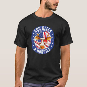 Gott segne A'moorica Mädchen und Jungenkuh mit Son T-Shirt