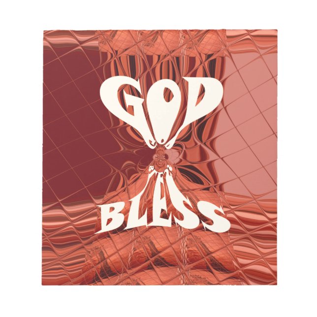 Gott segne Art Print Notizblock (Vorderseite)