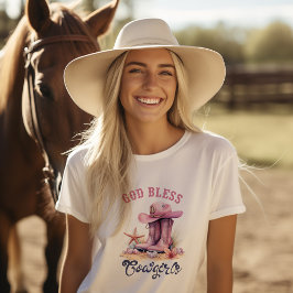 Gott segne Cowgirls T-Shirt