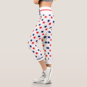 Gott segne das Patriotische der USA Capri Leggings