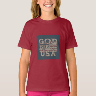 Gott segne das USA-Design T-Shirt