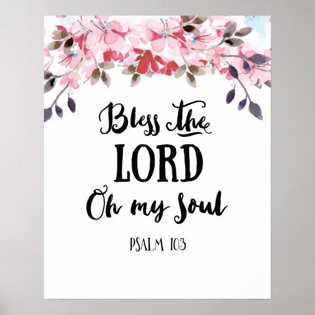 Gott segne den Herrn Oh mein Soul Art Poster (Vorne)