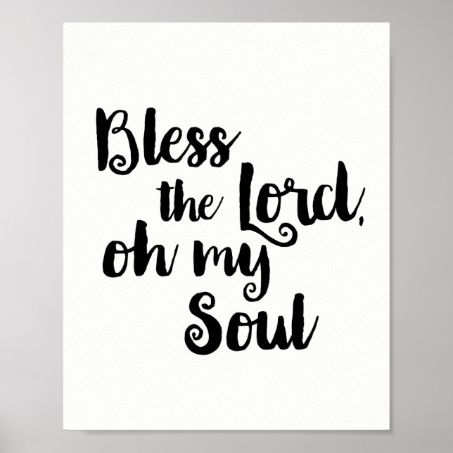Gott segne den Herrn, Oh mein Soul Poster (Vorne)