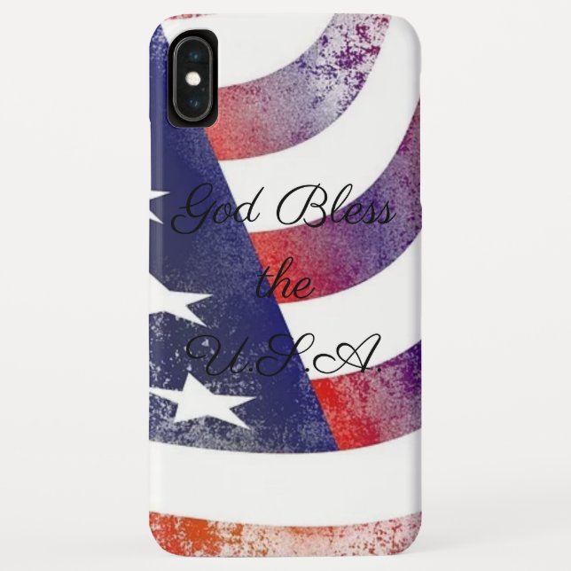 Gott segne den iPhone Case in den USA (Rückseite)