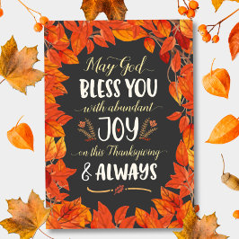 Gott segne dich mit Freude auf Erntedank