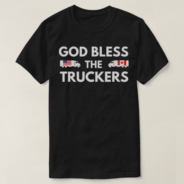 Gott segne die Lastwagen T-Shirt (Design vorne)