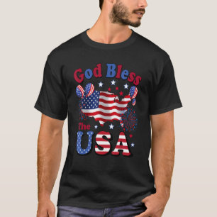 Gott segne die US-amerikanische Patriotikflagge T-Shirt