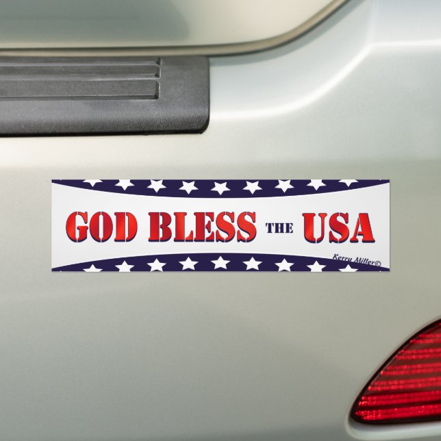 Gott segne die USA Autoaufkleber (Auf Auto)
