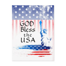 Gott segne die USA-Freiheitsstatue, amerikanische
