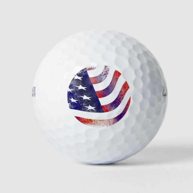 Gott segne die USA Golfball (Vorderseite)