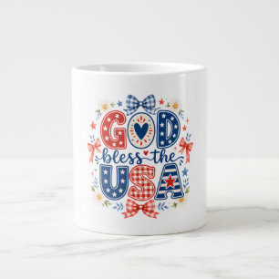 Gott segne die USA Jumbo-Tasse