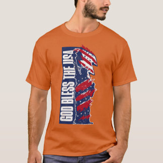 Gott segne die USA Lady Liberty T-Shirt
