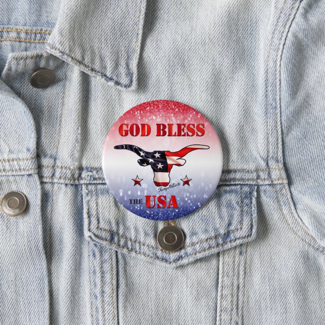 Gott segne die USA-Taste Button (Beispiel)