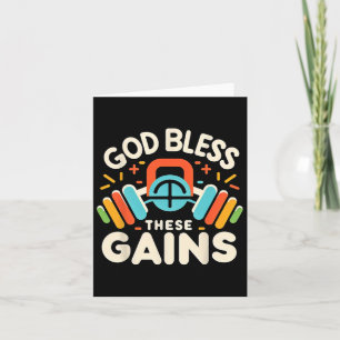 Gott segne diese Gewinner Muskel-Bodybuilding - 1 Karte
