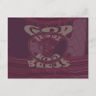 Gott segne euch Giraffen Kunst Druck/Design Postkarte
