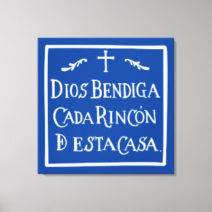 Gott segne jede Ecke Leinwanddruck