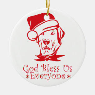 Gott segne keramikornament
