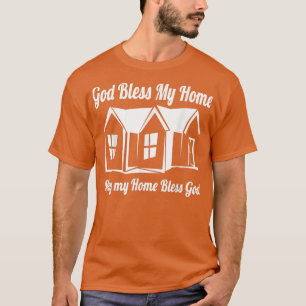 Gott segne meine Zuhause, spirituell, religiös, ki T-Shirt