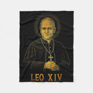 Gott segne neuer Papst Leo Xiv Katholische Kirche  Fleecedecke