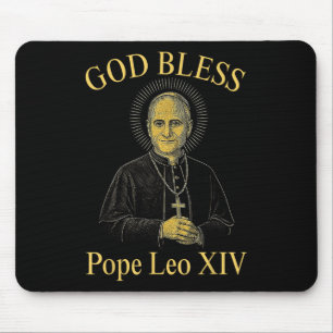 Gott segne neuer Papst Leo Xiv Katholische Kirche Mousepad