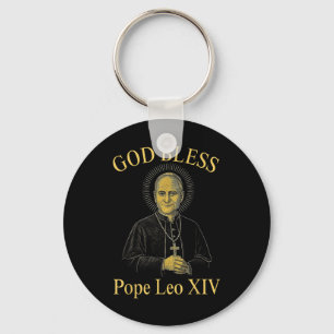 Gott segne neuer Papst Leo Xiv Katholische Kirche Schlüsselanhänger