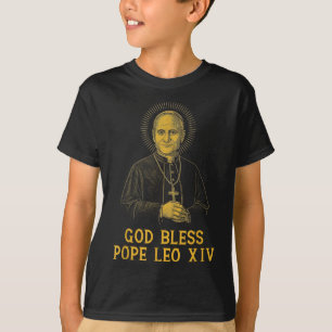 Gott segne neuer Papst Leo Xiv Katholische Kirche T-Shirt