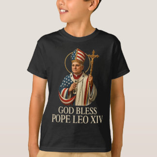 Gott segne neuer Papst Leo Xiv Katholische Kirche T-Shirt