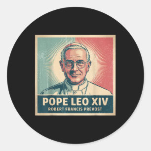 Gott segne Papst Leo Xiv 7 Runder Aufkleber