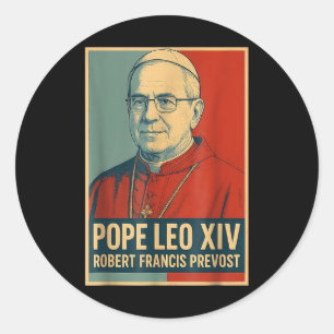 Gott segne Papst Leo Xiv 8 Runder Aufkleber