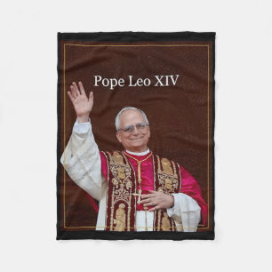 Gott segne Papst Leo Xiv Shirt Fleecedecke