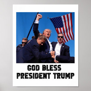 Gott segne Präsident Trump, Donald Trump 2024 _1 Poster