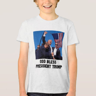Gott segne Präsident Trump, Donald Trump 2024 _1 Tri-Blend Shirt