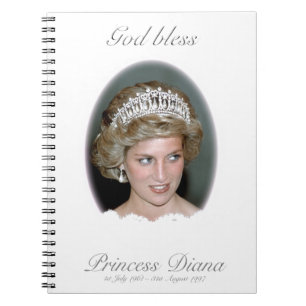 Gott segne Princess Diana Notizblock