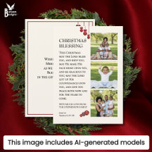 GOTT SEGNE SIE Familienfoto Weihnachten